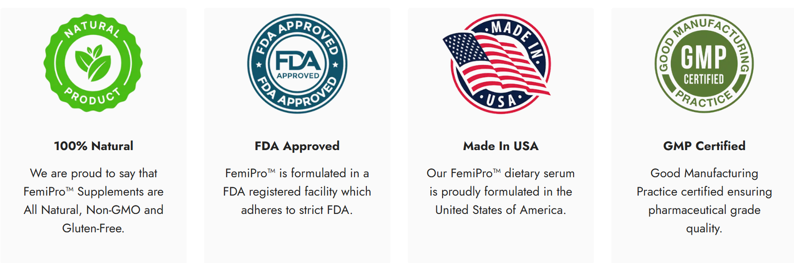 FemiPro Certifications2 FemiPro Certifications2